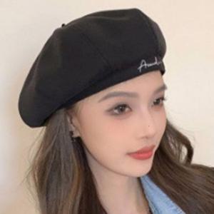 여성 영문 바리스타 모자 카페 모자 베레모 화가 모자 빵모자 매장 알바 유니폼 패션 스타일 캡 팔각모