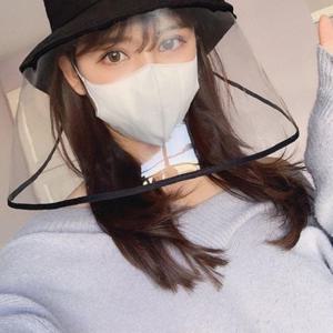 코튼 투명 깔끔 안면 보호 방역 모자 벙거지 탈부착형 넓은 챙