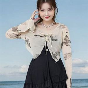 여성 원피스 수영복 빅사이즈 수영복 체형커버 치마형 프릴 여름 래쉬가드 웨이스트 가디건 물놀이 2피스