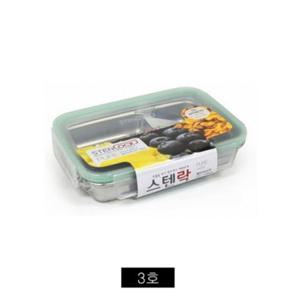 스텐 밀폐용기 사각 찬합 3호 3칸 도시락통 반찬통 나눔용기