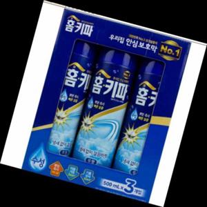 뿌리는 모기약 스프레이 모기 퇴치 수성 알파 에어졸 500ml x 3개입 무향