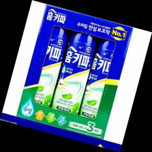 뿌리는 모기약 스프레이 모기 퇴치 알파 에어졸 500ml x 3개입 내추럴 허브향
