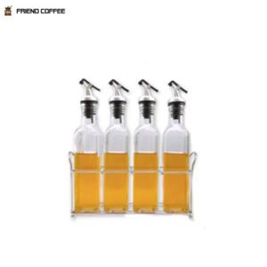 글라스 오일병 500ml 4P세트 유리병 유리밀폐용기 소스병 유리용기 기름병 시럽병 오일병