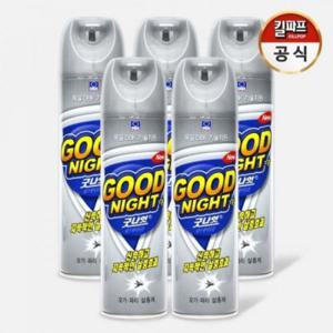 굿나잇 에프 에어졸 스프레이 모기 파리 바퀴 벌레 살충제 400mL x 5개