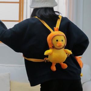 인형 가방인형 핸드폰가방 오리인형가방 오리 동물백팩 아기 인형가방