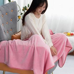똑딱이단추 극세사 망토 담요 100x150cm 입는담요