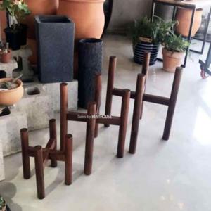 나무화분받침대 화분우드스탠드 우드화분받침 화분받침대 우드 A4호 300mm