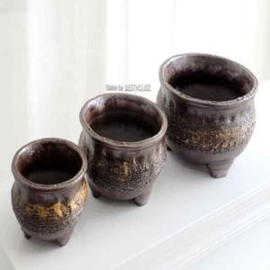 예쁜화분 베란다화분 도자기화분 옹기화분 3p D12 D16 D20