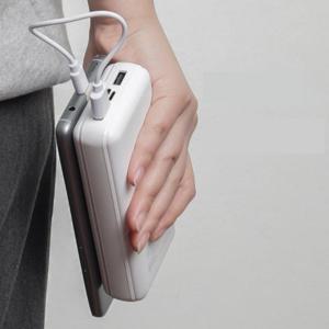 휴대용 충전 대용량 USB 2포트 보조배터리 20000