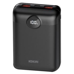 코끼리 보조배터리 고속충전 LCD 20000mAh 3포트 (블랙)