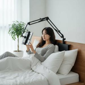 침대용 휴대폰 태블릿 거치대 플렉시블 스탠드 스마트 자바라 받침대