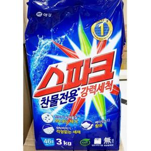 업소용 식자재 세탁 세제 애경 스파크 3kg 리필 X4개