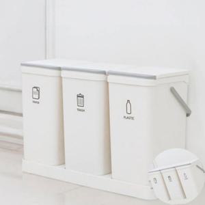 쓰레기통 실내분리수거함 3단분리수거함 재활용분리수거함 분리수거통 3단 분리수거함 1입