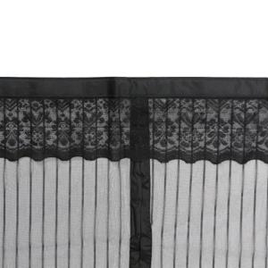 스트라이프 문 모기장 90x210cm 블랙