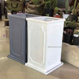 직사각화분 사각플라스틱화분 병원화분 수지화분 사각 마블 22x22x46