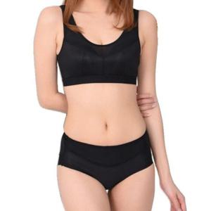 통기성 좋은 담백한 망사원단 런닝타입 브라 팬티 세트