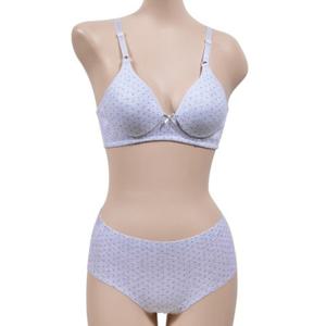 베이직 노와이어 폴카도트 누디라인 B컵 브라팬티세트 SN2101-0027