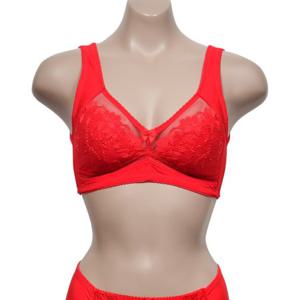 플라워 자수 레이스 여성 A컵 노와이어 보정브라 SN2204-0079