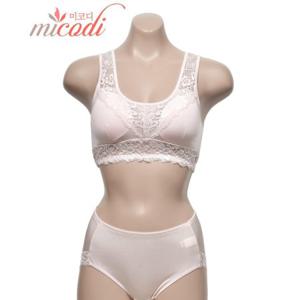 고급스러운 레이스 디자인 시원한 풍기인견 탑 브라팬티세트 SN2203-0218