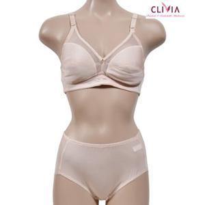 혜명잡화몰 (크리비아)매쉬소재 통기성 좋은 노와이어 B컵 브라팬티 세트 여성브라팬티세트 시원한브라 여