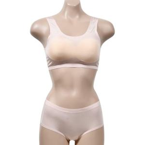 혜명잡화몰 시원한 촉감과 편안한 착용 인견 몰드 스포츠브라 삼각팬티 세트 언더웨어 여성속옷세트 노와이