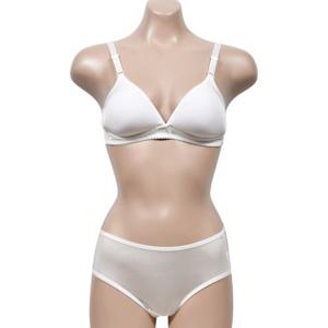 혜명잡화몰 통기성이 좋아 상쾌한 여성 노와이어 인견 몰드 브라 팬티 세트 여자속옷 몰드브라 인견브라