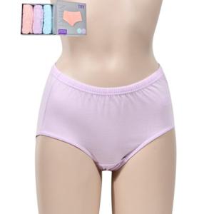 혜명잡화몰 (트라이) 쾌적한 순면 은나노 가공 파스텔 여성 맥시 삼각 팬티 3매입 삼각팬티 여자팬티 20대