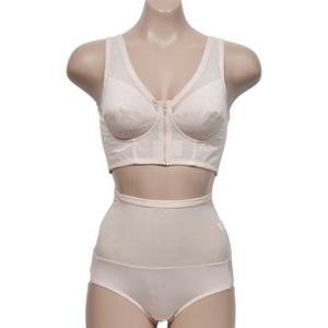 혜명생필품몰 짱장한 파워넷 원단 앞지퍼 보정 브라 햄라인 팬티 세트 앞지퍼브래지어 뱃살보정속옷 여자속