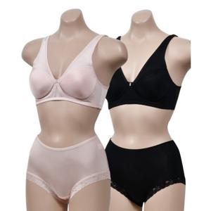 혜명생필품몰 (챠밍)인견 풀컵 메쉬 노와이어 B컵 브라팬티 세트 인견브래지어 노와이어풀컵 풀컵브라 여자