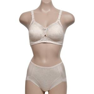 혜명생필품몰 레이스 X-UP 노와이어 A컵 브라와 거들형 팬티 세트 후크없는브라 캡내장런닝 캡내장브라 브