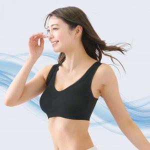 여름브라 노와이어브라 여름스포츠브라 일본산 에어핏 노와이어 브래지어 블랙