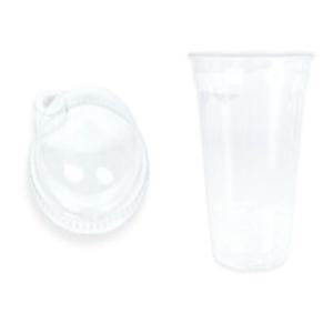 일회용 투명컵 414ml 돔형뚜껑 100개 테이크아웃잔 카페테이크아웃잔