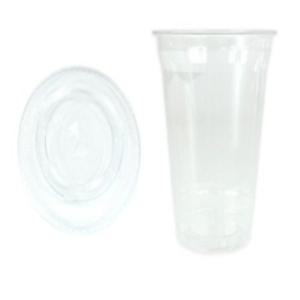 일회용 투명컵 473ml 평판뚜껑 100개 테이크아웃잔 카페일회용컵