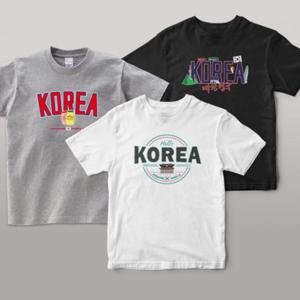 커플티 남녀공용티셔츠 시리즈 3종 한국관광티셔츠 기념품 전통 3