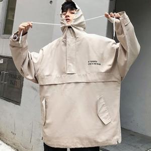 남성점퍼 올드스쿨룩 후드 하프 아노락바람막이 반집업 데일리점퍼 남성아우터