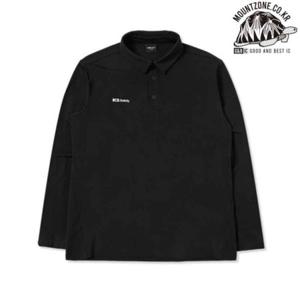 K2 세이프티 긴팔 티셔츠 (블랙) 내구성 나일론스판 기모 골지원단 작업복 등산복 사무복-ts31