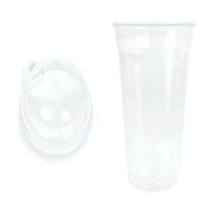 일회용 투명컵 473ml 돔형뚜껑 100개 투명커피컵 일회용플라스틱컵