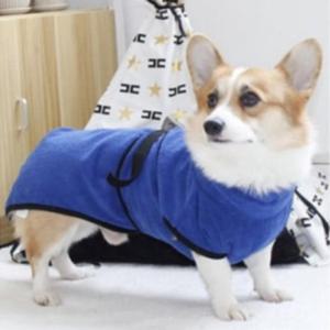 강아지 고양이 목욕타월 타올 극세사 펫 수건 가운 XL