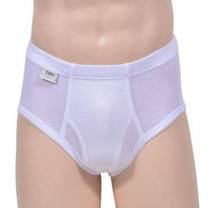 순면 트라이 부드러운 유소변구 남자 백색 삼각팬티