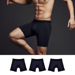 빅사이즈 남성 스포츠 롱 드로즈 블랙 3매입 에어로라이트