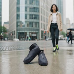 방수 실리콘 신발커버 레인슈즈 방수 레인부츠 L
