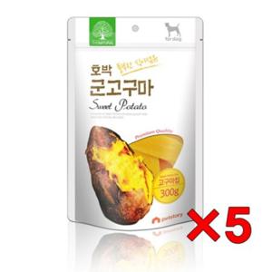 [5개묶음]펫스토리 더내추럴 호박 고구마칩 300g