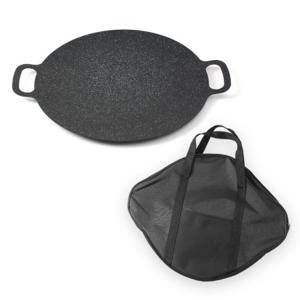 캠핑하우즈 코팅 그리들 30cm 가방포함 바베큐불판