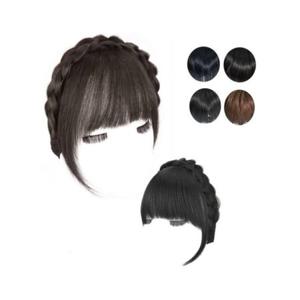 루미나D 앞머리 가발 땋은 해에밴드 내추럴