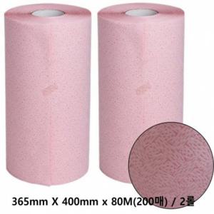 미트페이퍼 핑크 36.5x40cmx80m(200매) 2롤