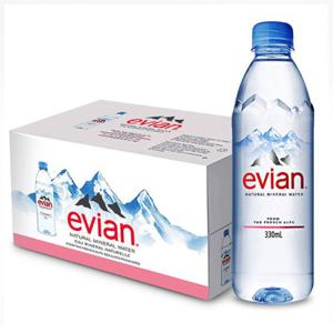 프랑스 깔금한 생수 에비앙 천연광천수 330ml 24입