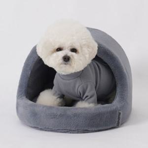 강아지 극세사 동글이 하우스 중형 1P 고양이 숨숨집