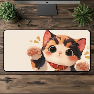 800x400 방수 마우스패드 귀여운 고양이 일러스트