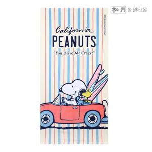 송월타올 스누피 드라이브76 대형 비치 타올 타월 1장