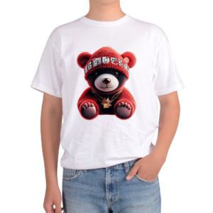 기능성반팔티 빨간곰돌이 bear 빨간모자